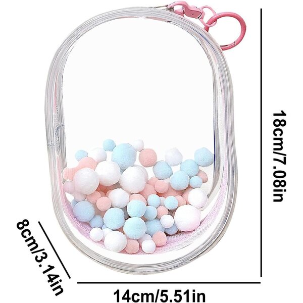 Robuste und tragbare transparente Tasche zum Transport und Aufbewahren von Puppen