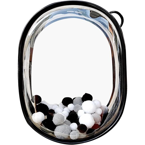 Borsa trasparente per trasporto bambole e figure, resistente e multifunzionale 18x14x8 cm