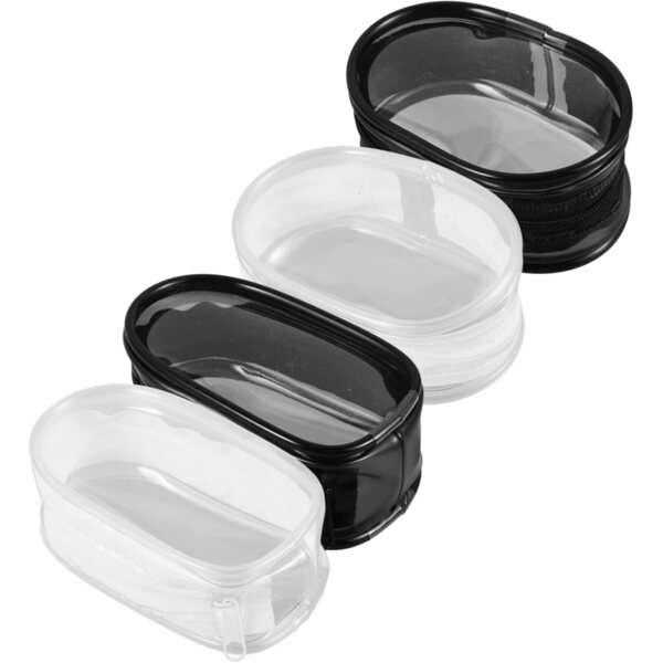 Borsa Trasparente Portatile per Bambole con Custodia Protettiva in PVC 10x6.8x3.8 cm