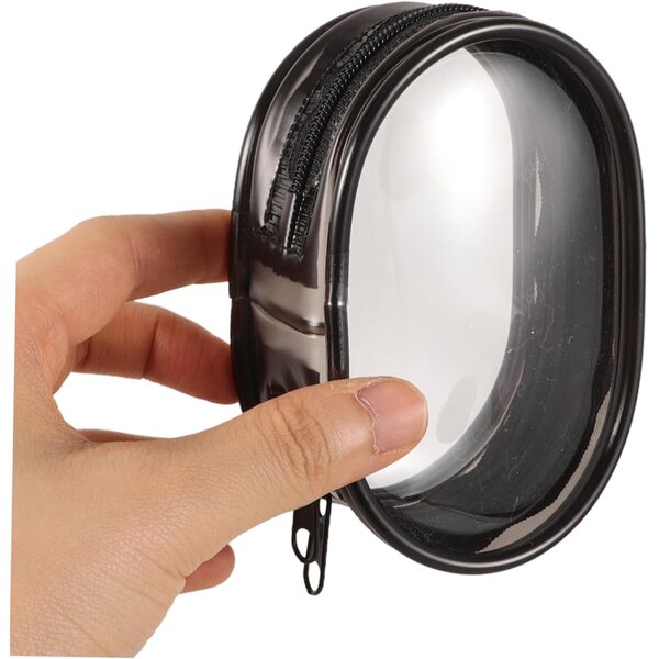 Borsa Trasparente Portatile per Bambole con Custodia Protettiva in PVC 10x6.8x3.8 cm