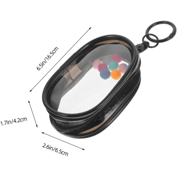 Borsa Trasparente per Figure e Bambole Compatta, Leggera e Portatile con Cerniera