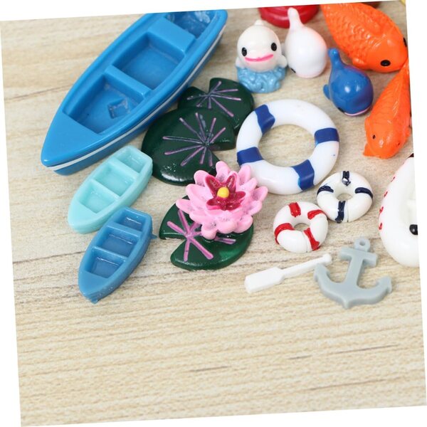 TOYANDONA 56pz Mini Decorazioni Oceaniche in Resina per Acquari, Terrari e Feste a Tema Spiaggia