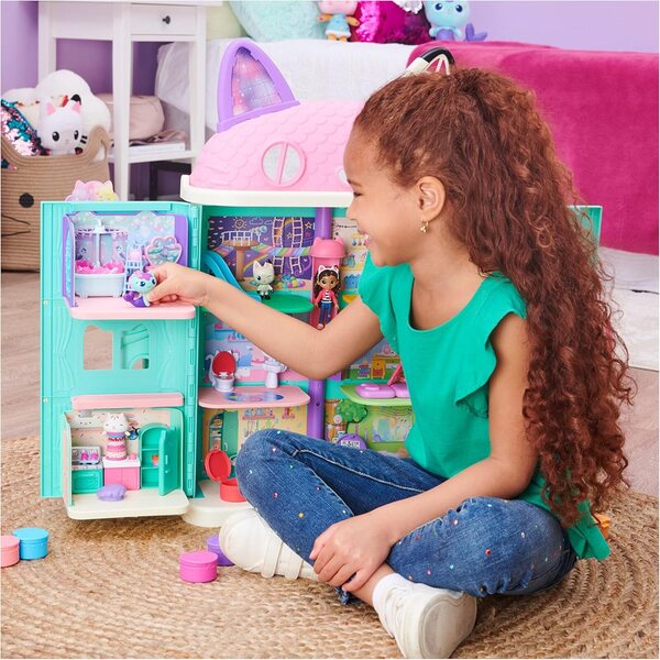 Gabbys Puppenhaus: Mini-Spielset, Siregattas Badezimmer und Mini-Karaoke-Set mit Gabby und DJ Catnip