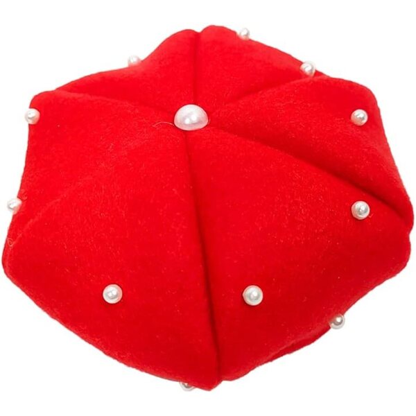 Set Abito Rosso Elegante per Bambole 1/3 Proudoll - Completo con Parrucca, Berretto e Accessori
