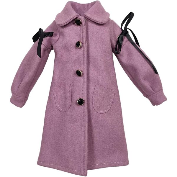 Proudoll Set Elegante Vestiti BJD 1/3 per Bambole 60 cm con Cappotto Viola e Accessori