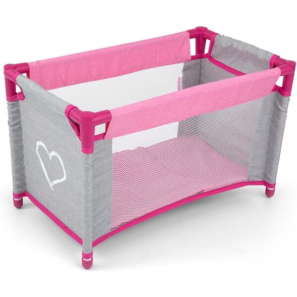 Milly Mally Set Accessori 3 in 1 per Bambole Elsa Prestige Rosa - Culla, Seggiolone e Borsa