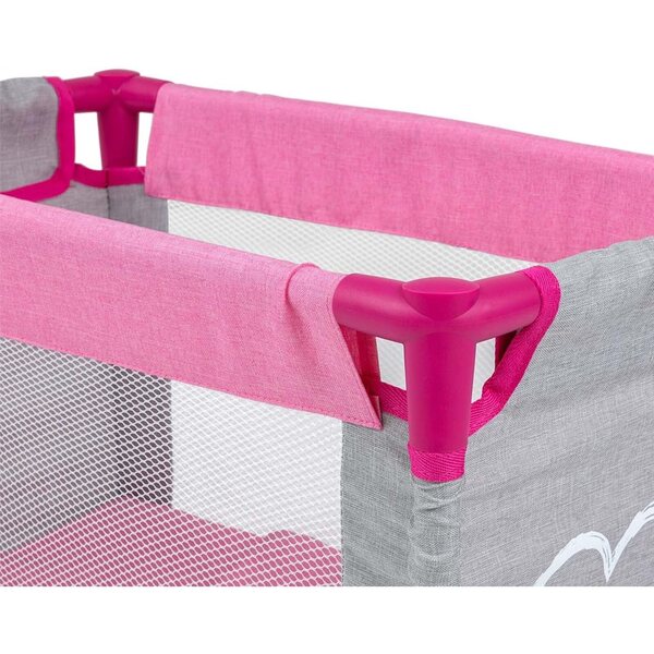 Milly Mally Set Accessori 3 in 1 per Bambole Elsa Prestige Rosa - Culla, Seggiolone e Borsa
