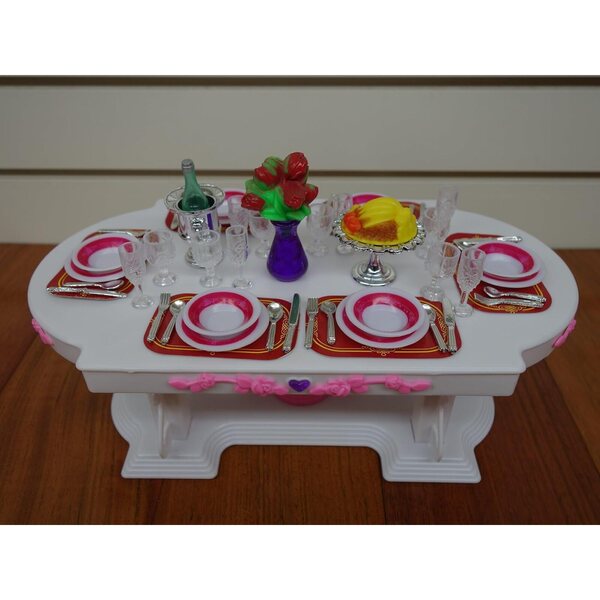 Set da gioco Rose Palace Deluxe sala da pranzo per bambole 25-30 cm