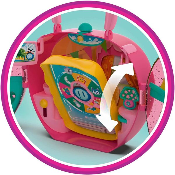 Supersüßes Mini-Spielset für kleine Babys mit Sisi-Superheldin-Puppe und transportablem Zubehör