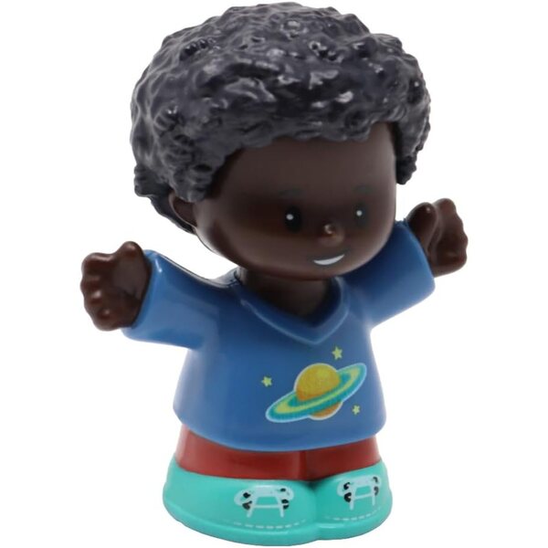 Figura sostitutiva Chris afroamericano per set Fisher-Price Little People GWV21
