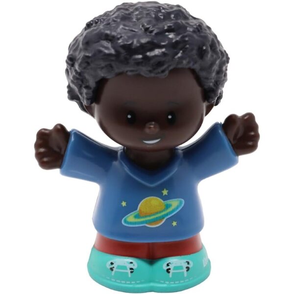 Figura sostitutiva Chris afroamericano per set Fisher-Price Little People GWV21