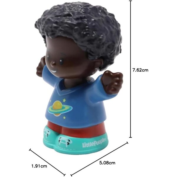 Figura sostitutiva Chris afroamericano per set Fisher-Price Little People GWV21