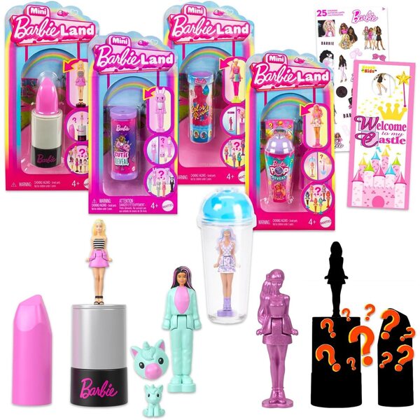 Barbie Mystery Reveal Ultimatives Spielset mit 4 Mystery-Puppen und Zubehör