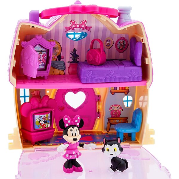 Minnie Mouse's House-Spielset mit 13 Teilen und beweglichen Figuren