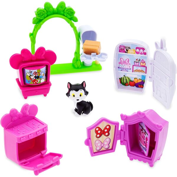 Minnie Mouse's House-Spielset mit 13 Teilen und beweglichen Figuren
