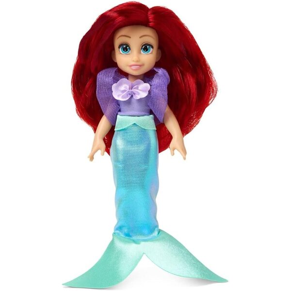 Ariel, die kleine Meerjungfrau, Disney Store, 12,7 cm große Puppe mit Zubehör und transparentem Gehäuse