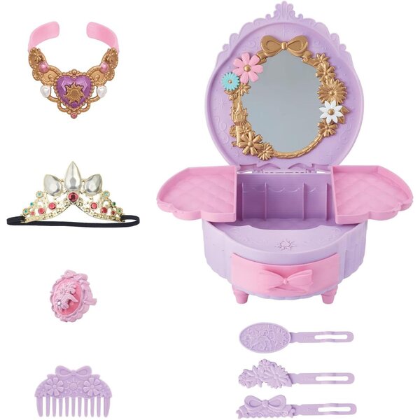 Comò Rapunzel Remin & Solan Magic Princess Step con accessori per bambole