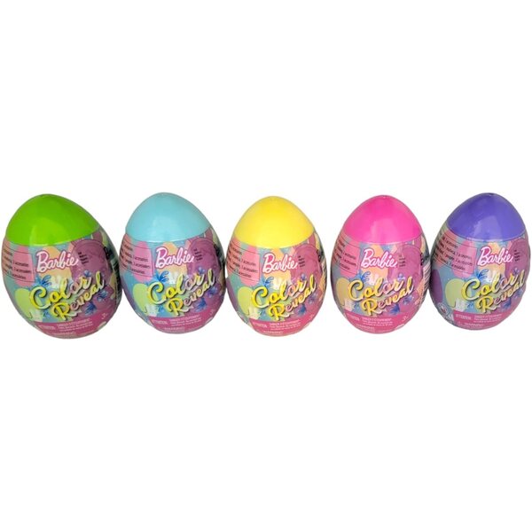 Barbie Color Reveal Osterei-Überraschungspaket – 5 Überraschungspuppen und Zubehör