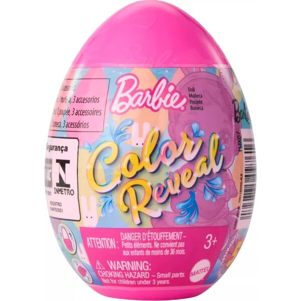 Barbie Color Reveal Osterei-Überraschungspaket – 5 Überraschungspuppen und Zubehör