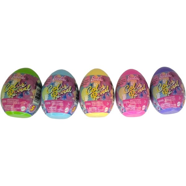 Barbie Color Reveal Osterei-Überraschungspaket – 5 Überraschungspuppen und Zubehör