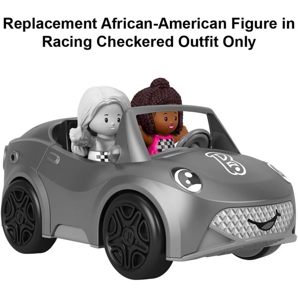Parte di ricambio originale Fisher-Price Little People Cabrio HCF59 con figura afroamericana