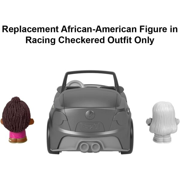 Parte di ricambio originale Fisher-Price Little People Cabrio HCF59 con figura afroamericana
