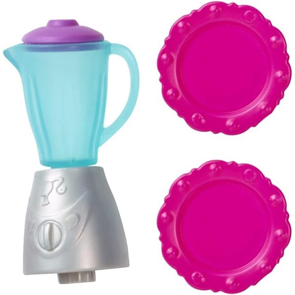 Barbie Hello Dreamhouse Ersatzteile: Authentischer rosa Mixer und Teller