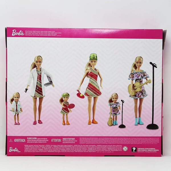 Barbie & Chelsea Spielset Berufe mit Zubehör: Tennisstar und Musiker