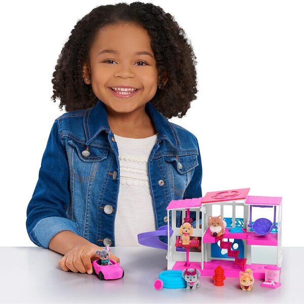 Barbie Pet Dreamhouse: 10-teiliges Spielset mit Tieren und Zubehör für Kinder ab 3 Jahren