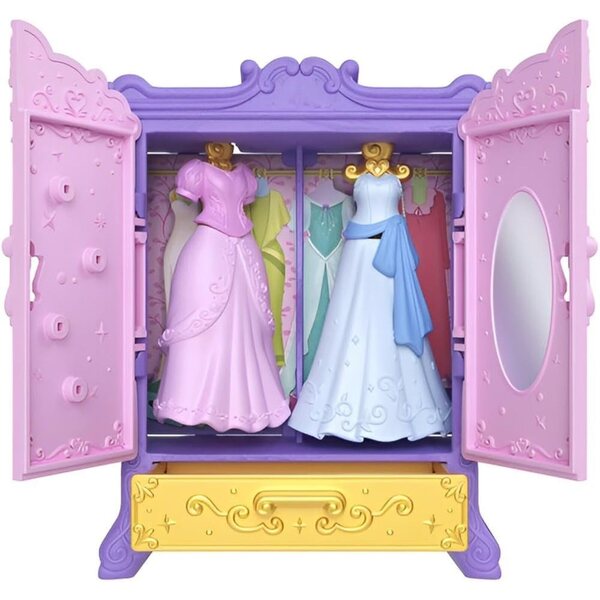 Disney Princess Puppenset mit Möbeln und Miniatur-Modeaccessoires