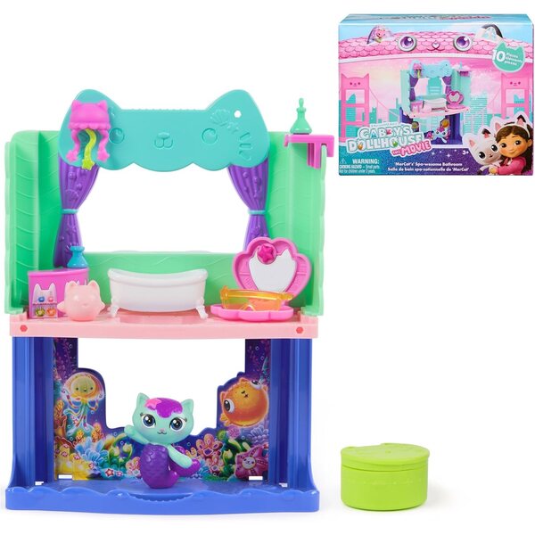 Gabby's Dollhouse Playset Bagno e Portal Rooms per giochi creativi