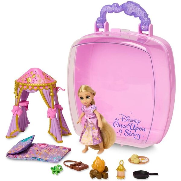Rapunzel 5" Minipuppe mit Zubehör und Koffer – Disney Once Upon a Story