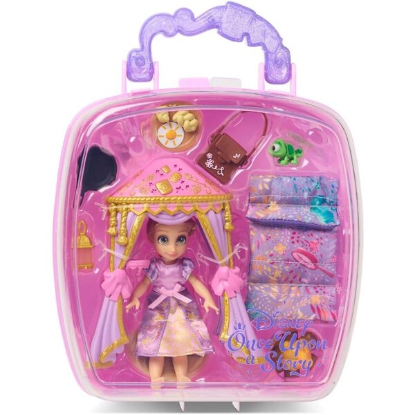 Rapunzel 5" Minipuppe mit Zubehör und Koffer – Disney Once Upon a Story