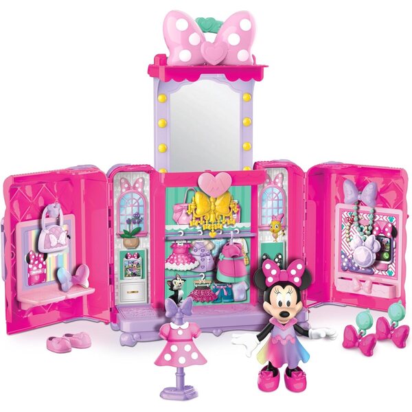 Disney Minnie Glam & Glow – Spielset mit Lichtern, Geräuschen und Modeaccessoires