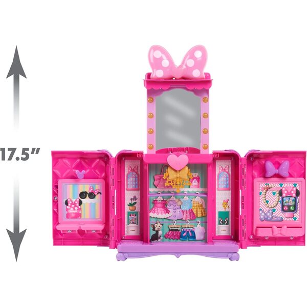 Disney Minnie Glam & Glow – Spielset mit Lichtern, Geräuschen und Modeaccessoires