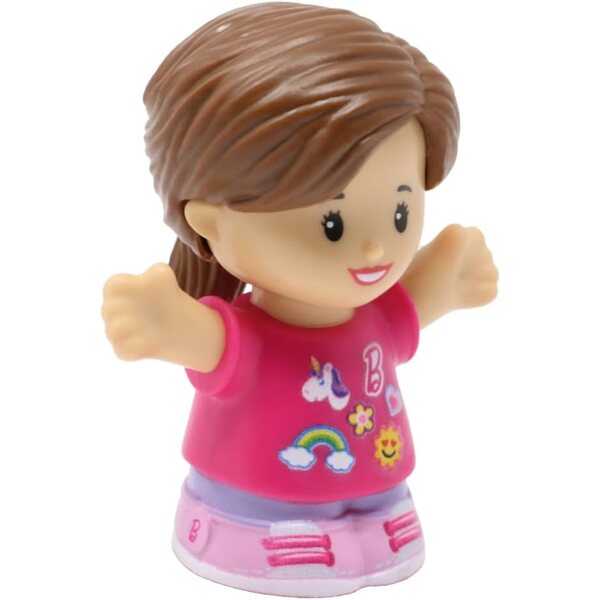 Fisher-Price Figura di ricambio femminile brunetta per set Little People HMJ60