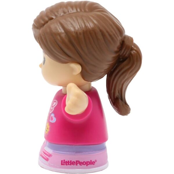 Fisher-Price Figura di ricambio femminile brunetta per set Little People HMJ60