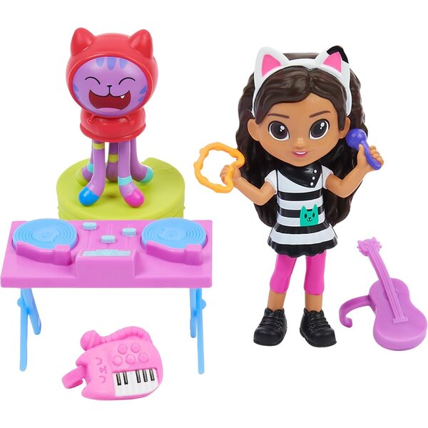 Kitty Gabbys Puppenhaus-Karaoke-Set mit Figuren, Zubehör und Möbeln – Spiel für Kinder ab 3 Jahren
