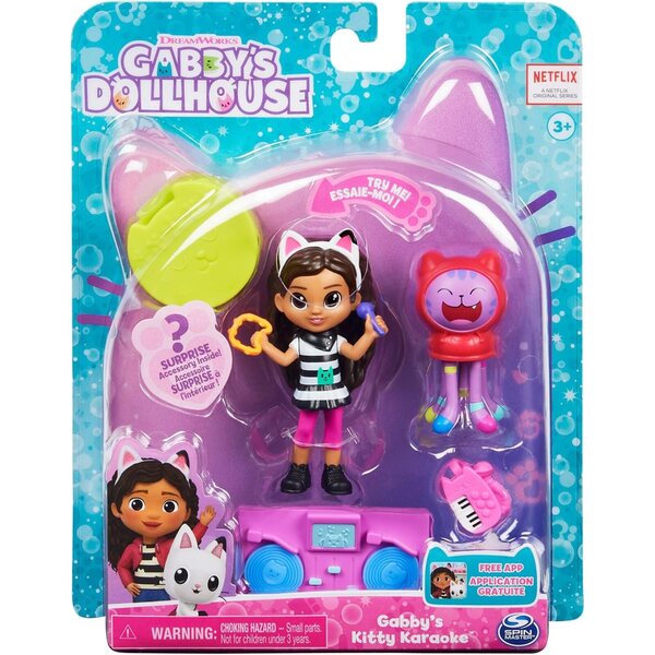 Kitty Gabbys Puppenhaus-Karaoke-Set mit Figuren, Zubehör und Möbeln – Spiel für Kinder ab 3 Jahren