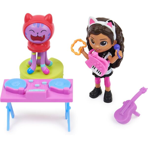 Kitty Gabbys Puppenhaus-Karaoke-Set mit Figuren, Zubehör und Möbeln – Spiel für Kinder ab 3 Jahren