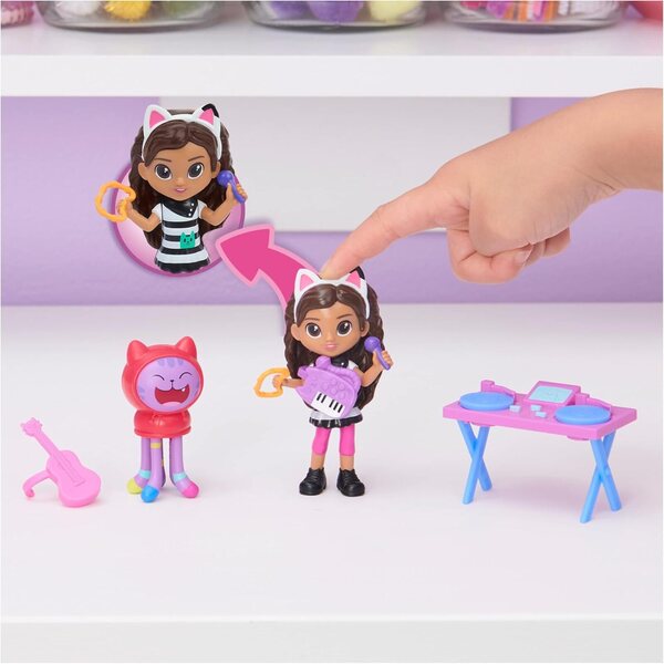 Kitty Gabbys Puppenhaus-Karaoke-Set mit Figuren, Zubehör und Möbeln – Spiel für Kinder ab 3 Jahren