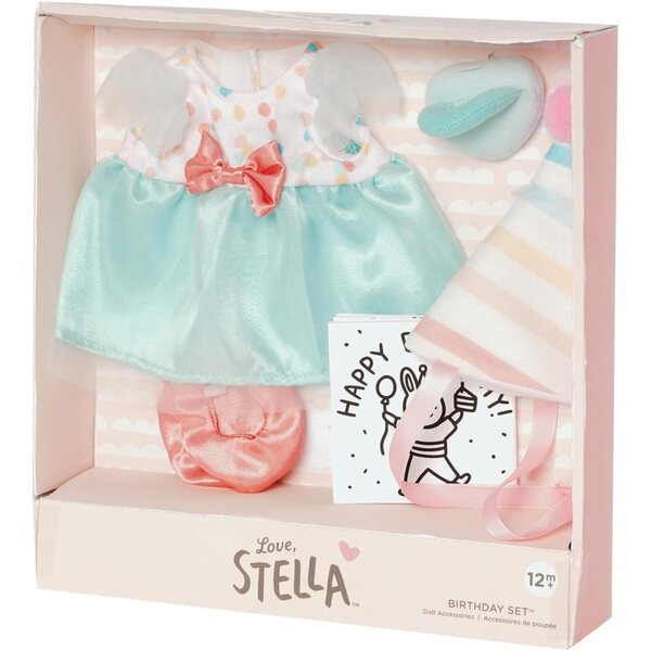 Love, Stella Birthday Fun Playset: Accessori Compleanno per Bambole da 12 Mesi+