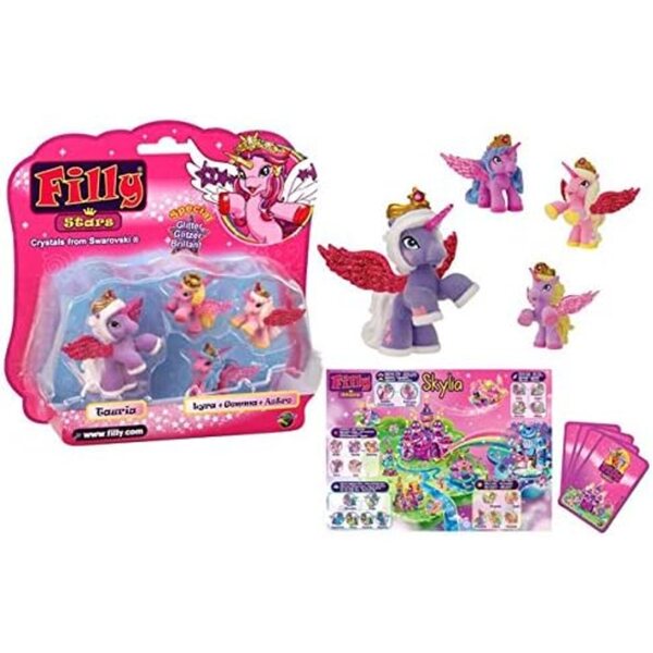 Alltoys Filly Stars Family Set – Spielen Sie mit 4 magischen Filly Stars-Charakteren
