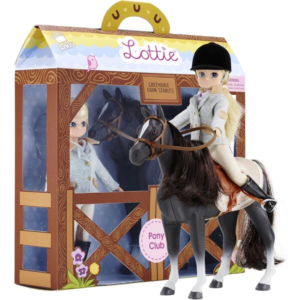 Lottie Pony Pals Puppe mit Pferd und Zubehör, Lernspiel für Kinder