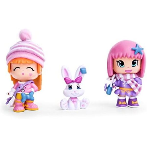 Berühmtes PinyPon-Schneespielset – sichere Mini-Puppen mit Winterszenario ab 4 Jahren