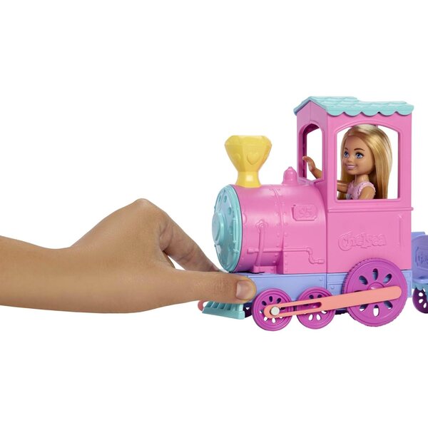 Barbie Bambola e gioco con treno, carrello e accessori per bambini