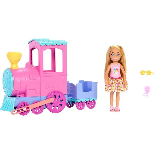 Barbie Bambola e gioco con treno, carrello e accessori per bambini