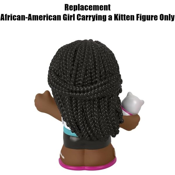 Ragazza Afroamericana con Gattino Pezzo Ricambio Fisher-Price Little People HGP68