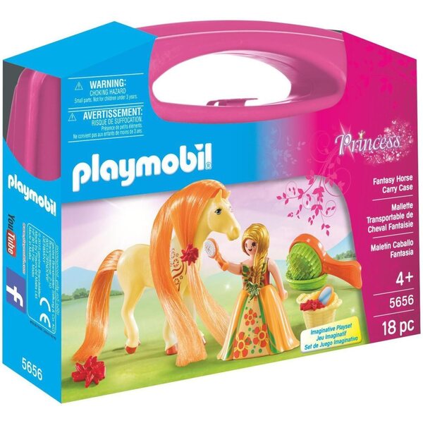 Playmobil 5656 Valigetta Grande Cavallo con Principessa e Accessori per Toeletta