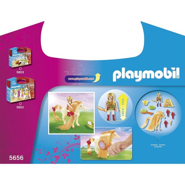 Playmobil 5656 Großer Pferdekoffer mit Prinzessin und Toilettenartikeln